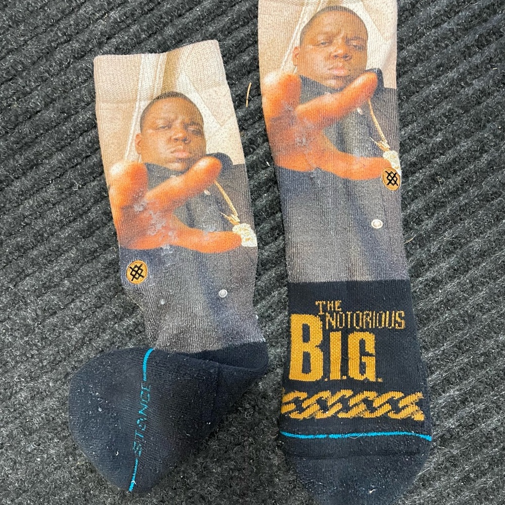 Stance Notorious B.I.G. Graphic Socks - Black and Gold
